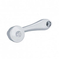 United Pacific - Chrome Die-Cast Window Crank With 16-Spline 7/16 OD Adapter - Indented