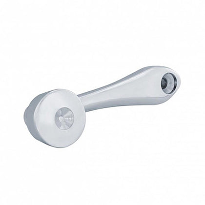 United Pacific - Chrome Die-Cast Window Crank With 16-Spline 7/16 OD Adapter - Indented