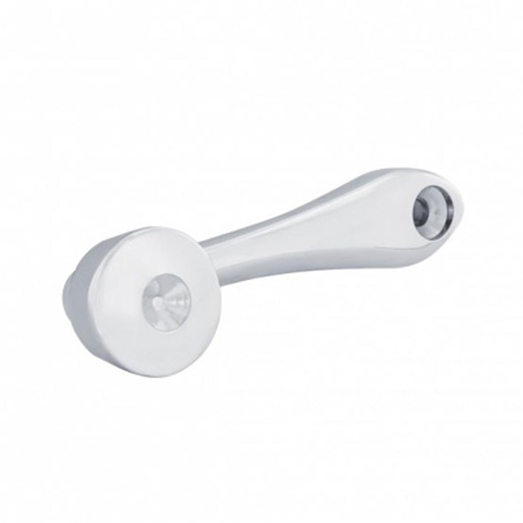 United Pacific - Chrome Die-Cast Window Crank With 3/8 Square Adapter (Indented)