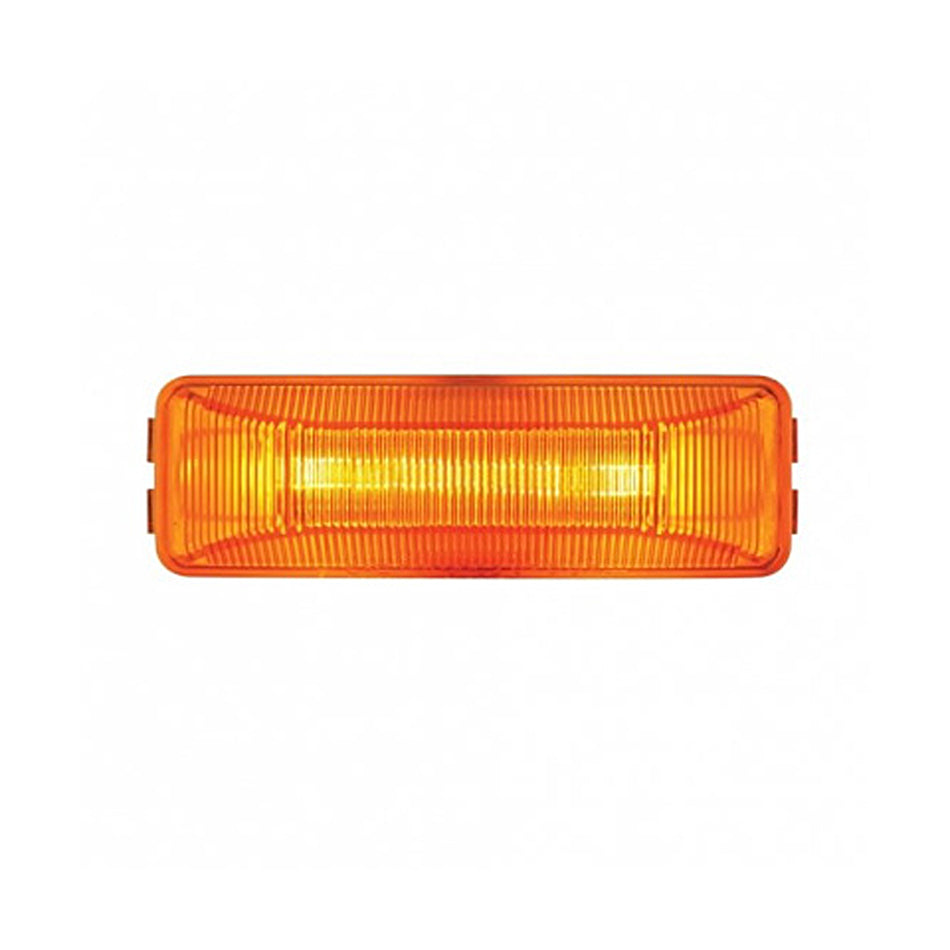 Rectangular Light Kit (Clearance/Marker) With Chrome Bracket (Amber or Red Lens)