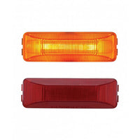 Rectangular Light Kit (Clearance/Marker) With Chrome Bracket (Amber or Red Lens)