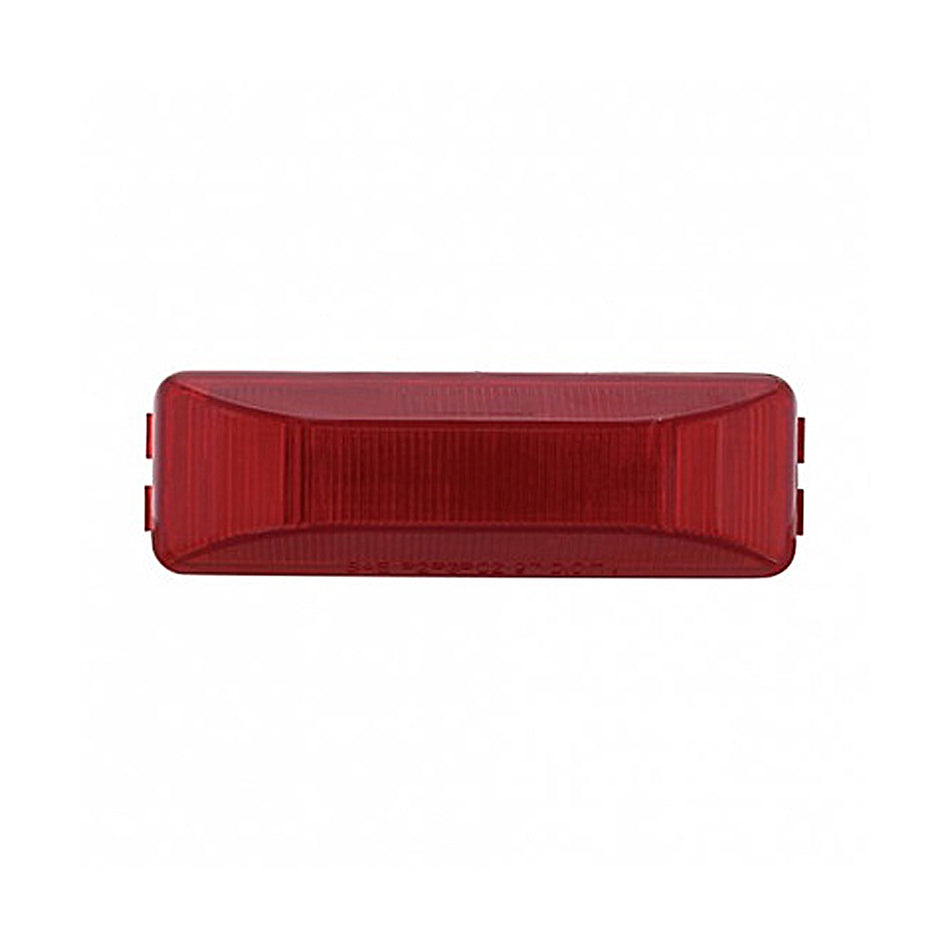 Rectangular Light Kit (Clearance/Marker) With Chrome Bracket (Amber or Red Lens)