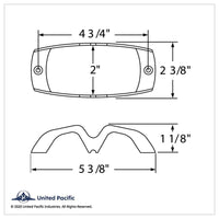 United Pacific - Chrome Plastic Tiger Eye Lens Guard