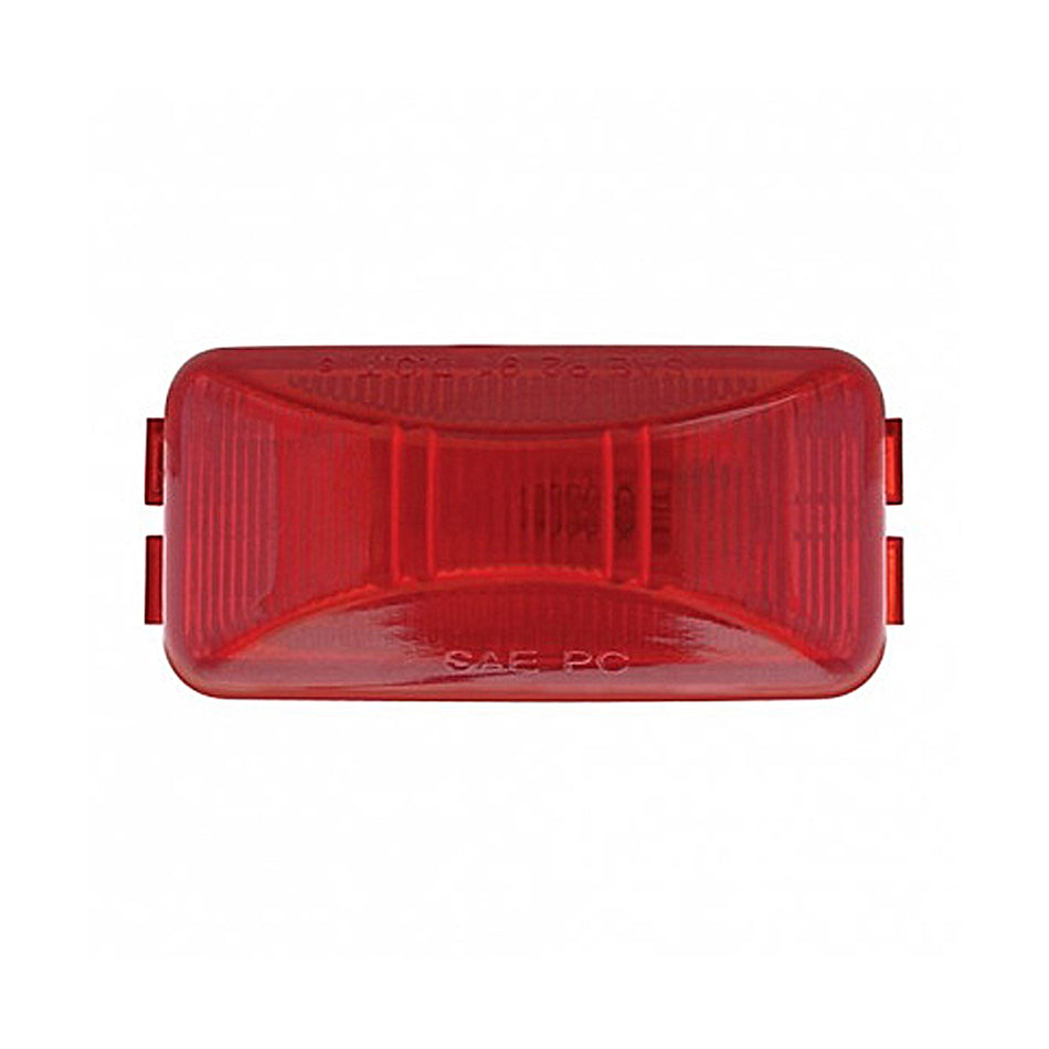 United Pacific - Rectangular Light Kit (Clearance/Marker) With Black or Chrome Bracket - Red Lens
