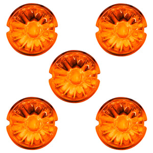 United Pacific - Watermelon Glass Marker Light Lens - Amber (5 Pcs)