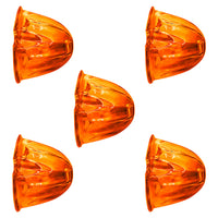 United Pacific - Watermelon Glass Marker Light Lens - Amber (5 Pcs)