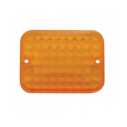 United Pacific - Small Rectangular Light Lens - Amber
