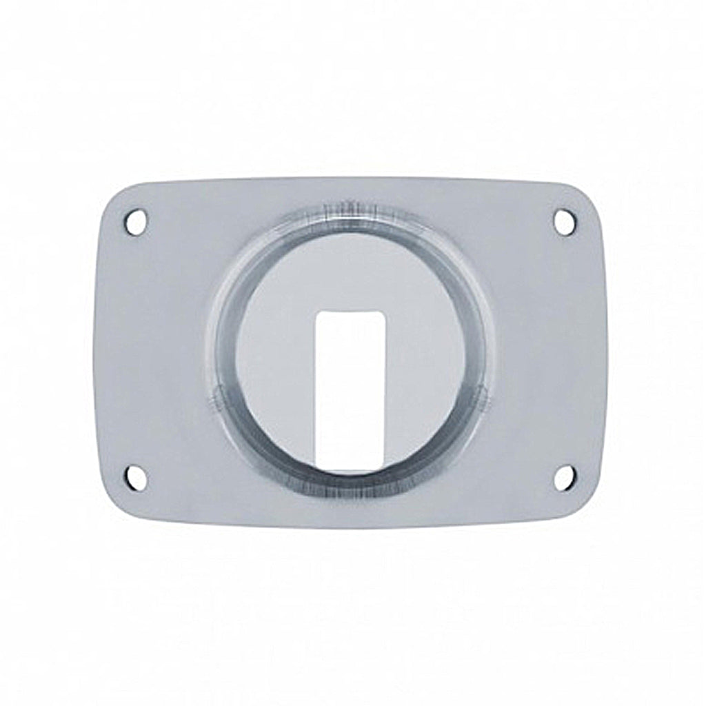 United Pacific - Stainless Peterbilt Headlight Inner Mounting Base Plate