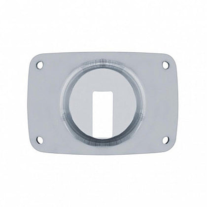 United Pacific - Stainless Peterbilt Headlight Inner Mounting Base Plate
