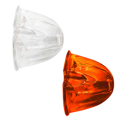 United Pacific - Watermelon Glass Marker Light Lens - Clear or Dark Amber (5 Pcs)