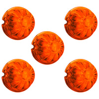 United Pacific - Watermelon Glass Marker Light Lens - Clear or Dark Amber (5 Pcs)
