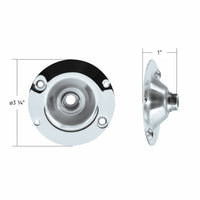 United Pacific - 304 Stainless Steel Cab Light Set Bracket Bulb Holder Plate (1 Filament)