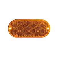 United Pacific - 4" X 2" Oval Quick Mount Reflector - Amber or Red (20 Pcs)