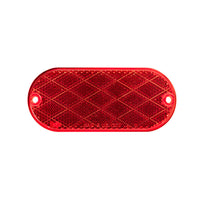 United Pacific - 4" X 2" Oval Quick Mount Reflector - Amber or Red (20 Pcs)