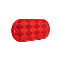 United Pacific - 4" X 2" Oval Quick Mount Reflector - Amber or Red (20 Pcs)