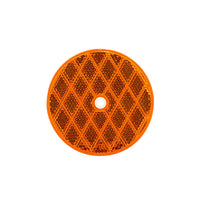 United Pacific - 3-3/16" Round Center Bolt Reflector (Amber or Red) - 10 pack