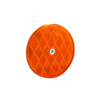 United Pacific - 3-3/16" Round Center Bolt Reflector (Amber or Red) - 10 pack