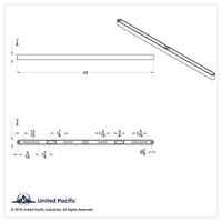 United Pacific - Dual 12" LED Light Bar Housing