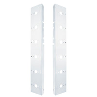 United Pacific - Peterbilt Stainless Front Air Cleaner Bracket Only - 12 Light Cutouts