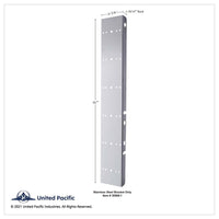 United Pacific - Peterbilt Stainless Front Air Cleaner Bracket Only - 12 Light Cutouts