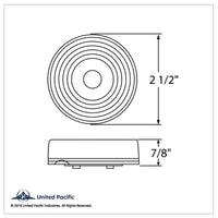 United Pacific - 2-1/2" Round Light Kit (Clearance/Marker) - Amber or Red Lens