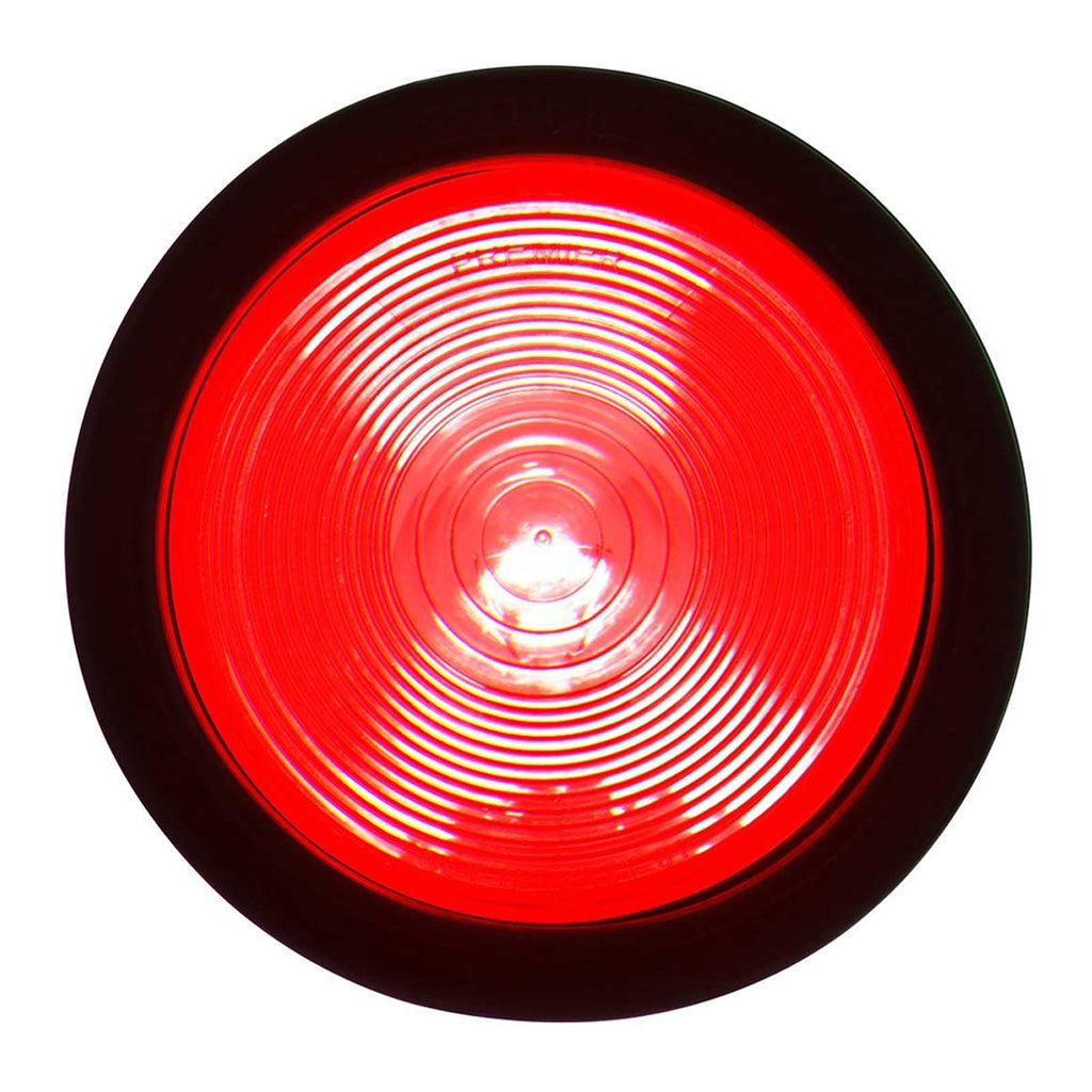 United Pacific - 4" Round Light Kit (Stop, Turn & Tail) - Red Lens
