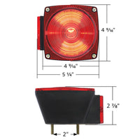 United Pacific - Under 80" Wide Combination Trailer Light With or Without License Light (50 Pcs)