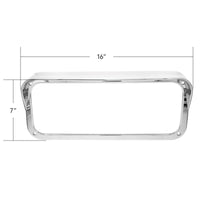 Chrome Replacement Bezel For United Pacific Rectangular Projection Headlights