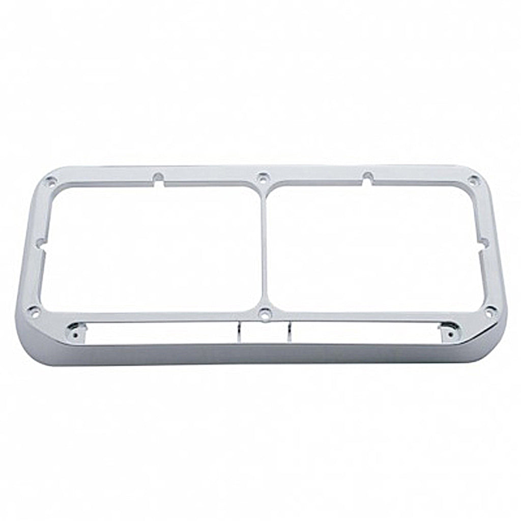 United Pacific - Rectangular Dual Headlight Bezel - LED Cutout