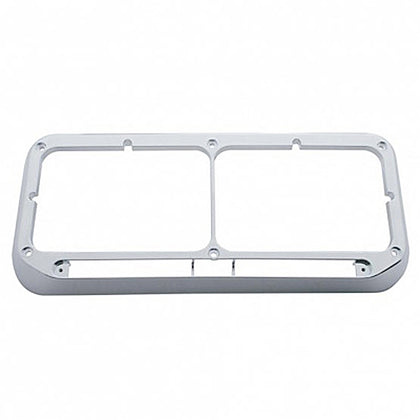 United Pacific - Rectangular Dual Headlight Bezel - LED Cutout
