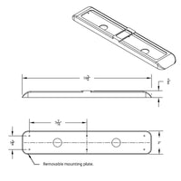 United Pacific - Chrome Rectangular Light Bezel