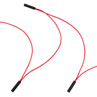 0.180" Female Plug Wire Harness With 50 Plugs - 6" or 12" Lead (Various Colors)