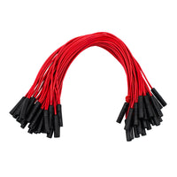 0.180" Female Plug Wire Harness With 50 Plugs - 6" or 12" Lead (Various Colors)