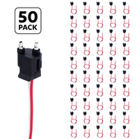 United Pacific - 2 Wire Pigtail With 2 Prong Straight Plug - 12" Lead (Individual or 50 Pack)