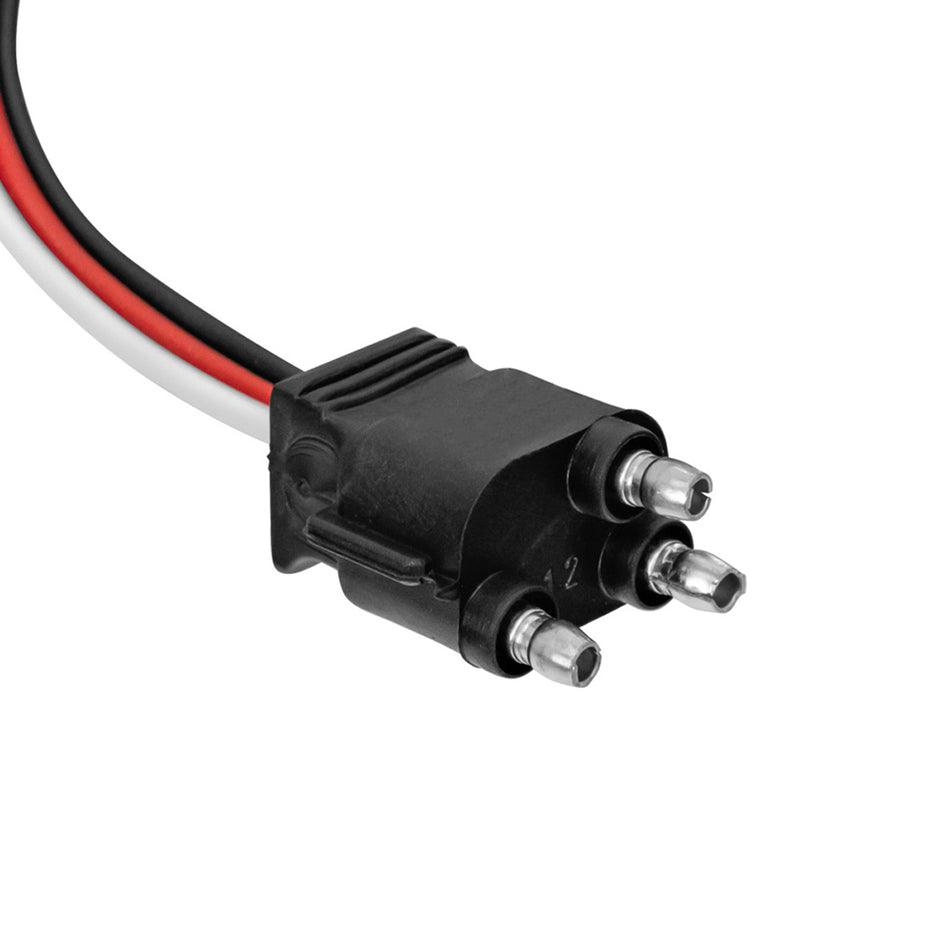 United Pacific - 3 Wire Pigtail With 3 Prong Straight Plug - 12" Lead (Individual or 10 Pack)