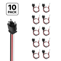 United Pacific - 3 Wire Pigtail With 3 Prong Straight Plug - 12" Lead (Individual or 10 Pack)