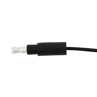 6" Single Lead Wire With .180 Bullet Termination & Stripped End - Black or White (10 Pack)