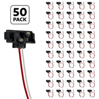 2 Wire Pigtail With 2 Prong Right Angle Plug - 12" Lead (Individual, 10 Pack or 50 Pack)