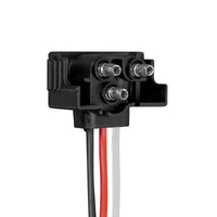 6 Count 3-Prong Male Right Angle Bullet Plugs Wire Harness Roll - 7-1/2" Lead Between Plugs