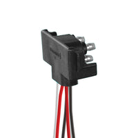 6 Count 3-Prong Male Right Angle Bullet Plugs Wire Harness Roll - 7-1/2" Lead Between Plugs