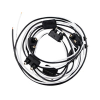 8 Count 2-Prong Male Bullet Plugs 16G Wire Harness - 7" Lead Between Plugs