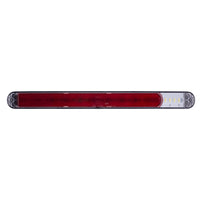 United Pacific - 9 Red LED 17" Light Bar With 4 White LED Back Up Light