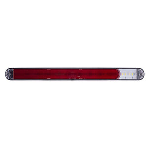 United Pacific - 9 Red LED 17" Light Bar With 4 White LED Back Up Light