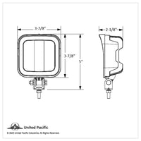 United Pacific - 9 LED Square Wide Angle Driving/Work Flood Light