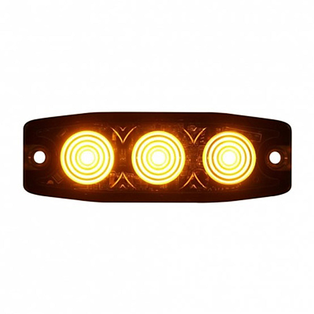 United Pacific - 3 High Power LED Super Thin Warning Light (Amber LED)