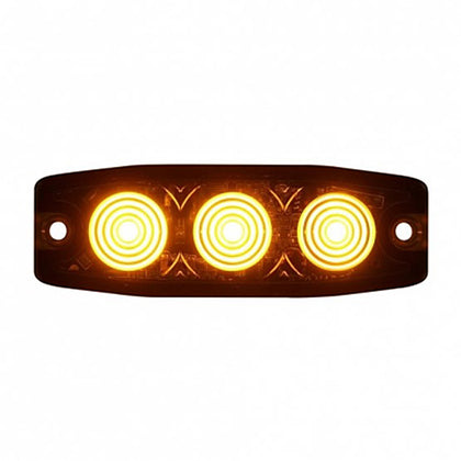 United Pacific - 3 High Power LED Super Thin Warning Light (Amber LED)