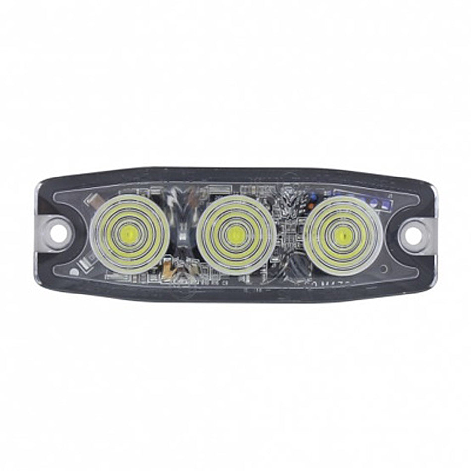 United Pacific - 3 High Power LED Super Thin Warning Light (Amber LED)