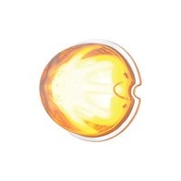 9 LED Dual Function GloLight Watermelon Cab/Auxiliary Light (Amber or Red LEDs - Amber, Red or Clear Lens)