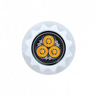 United Pacific - 3 High Power LED 3/4" Mini Warning Light (Amber or White LED)