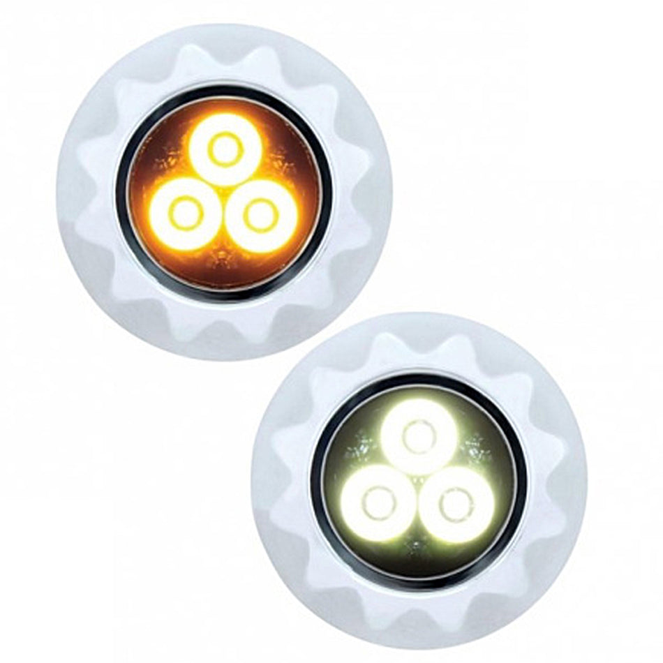 United Pacific - 3 High Power LED 3/4" Mini Warning Light (Amber or White LED)